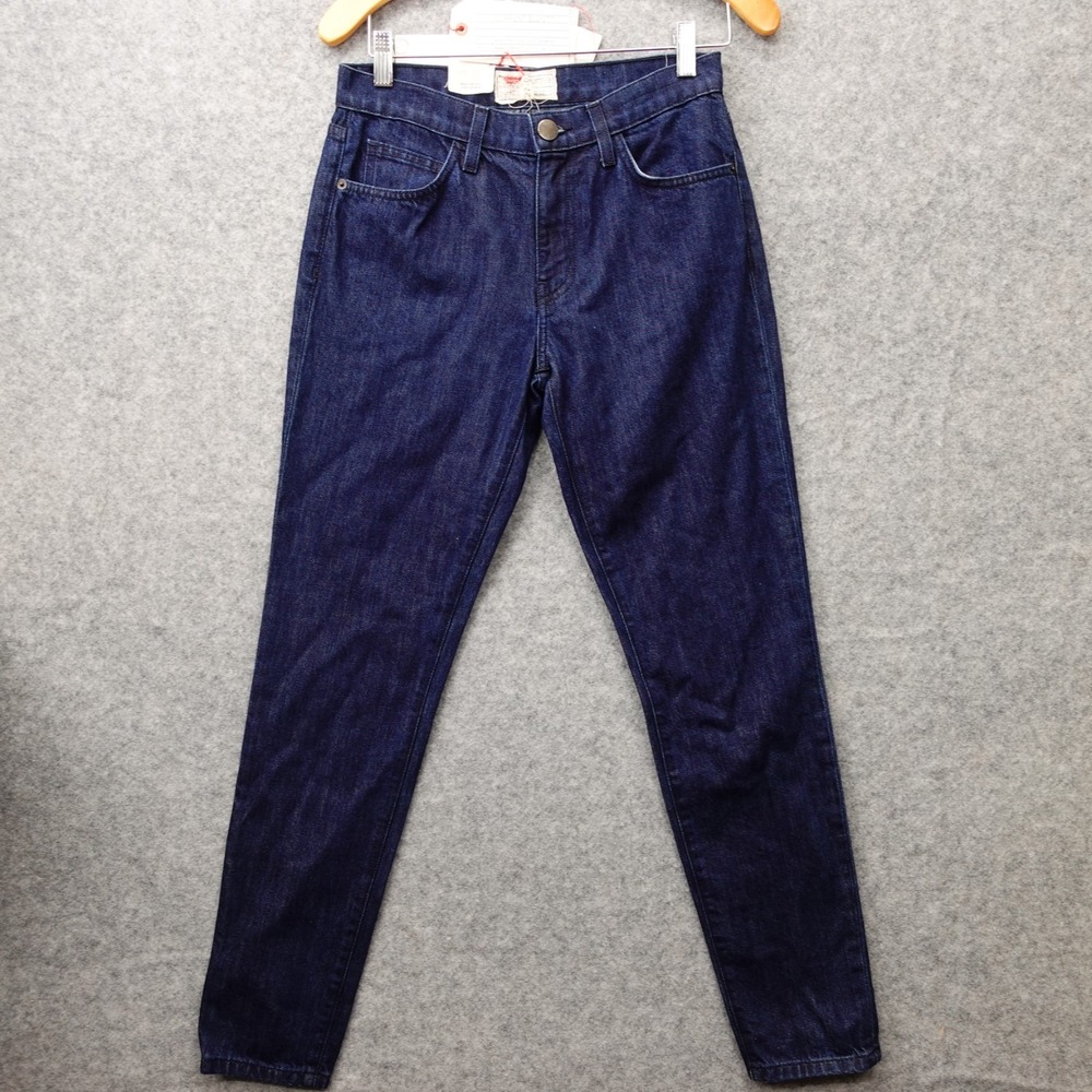 Tapered Mom Jeans Womens 27 Blue CURRENT ELLIOT Mamacita Utility Rinse 28x30 NWT